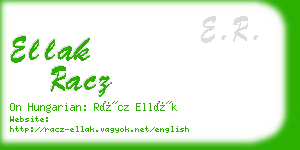 ellak racz business card